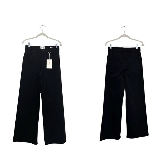 NWT FRAME Le Slim Palazzo in Black - Picture 13 of 16